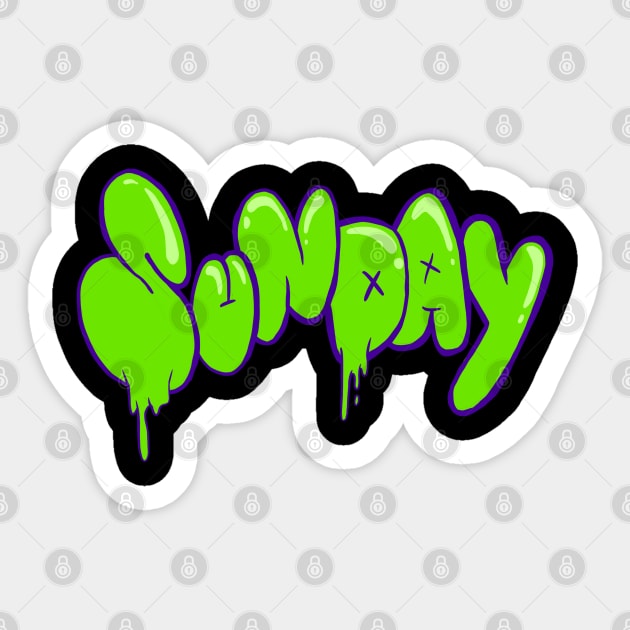 Sunday Graffiti Sticker by yogisnanda